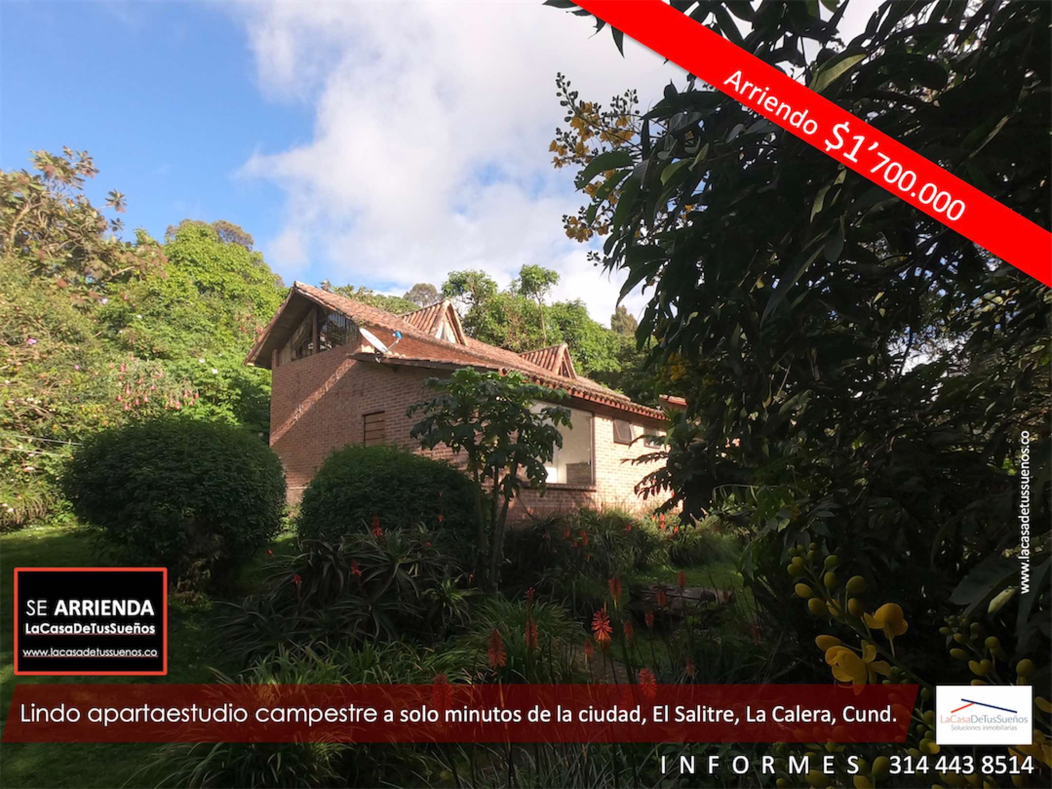 Lindo apartaestudio campestre a solo minutos de la ciudad, El Salitre, La Calera, Cund.